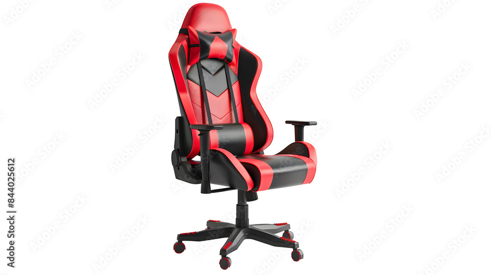 Set of gaming chairs isolated on transparent background. Set of gaming chairs isolated on transparent background.