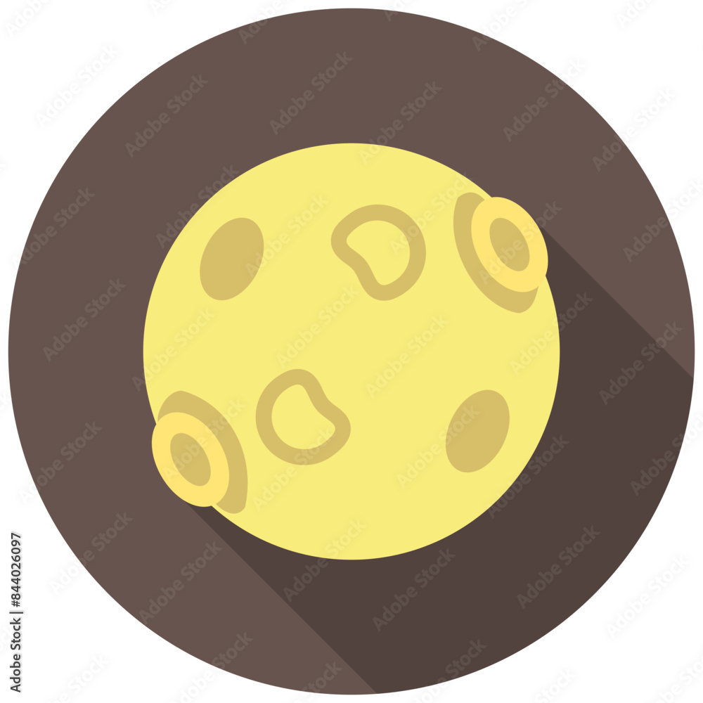 Moon crater rounded multi color icon, related to education and technology theme. use for modern concept, web and app development. Moon crater rounded multi color icon, related to education and technology theme. use for modern concept, web and app development.