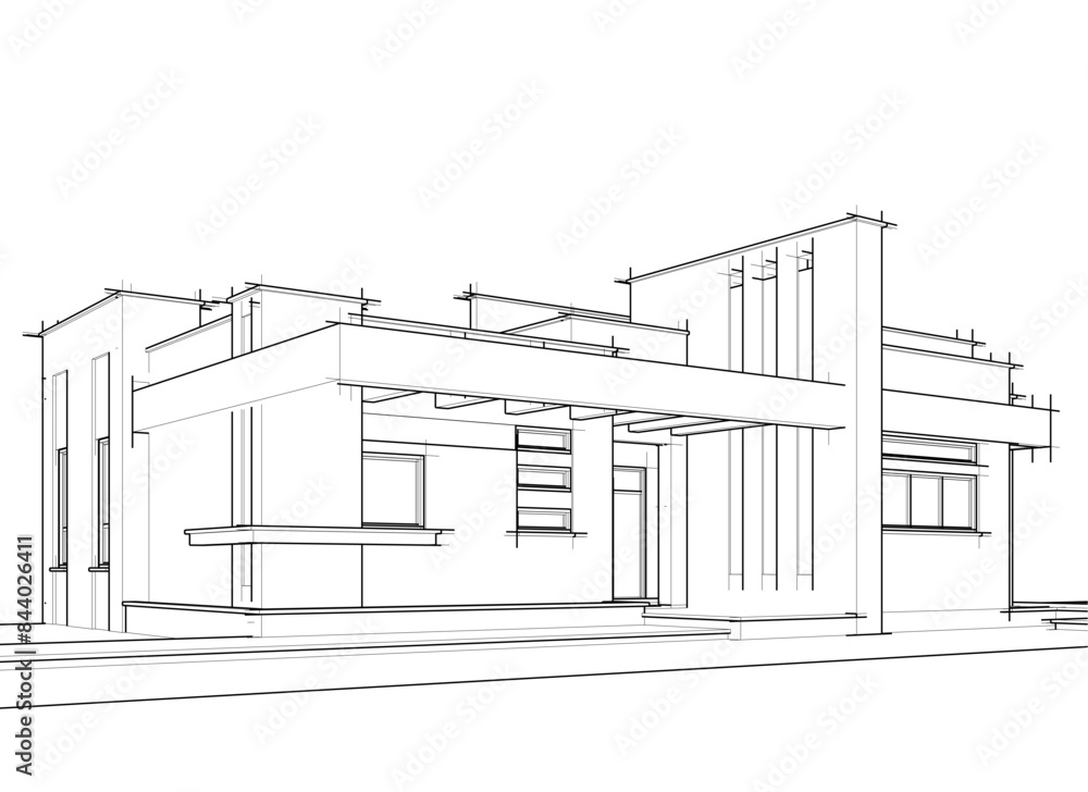 sketch of building sketch of building
