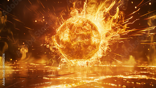 explosion in the fire