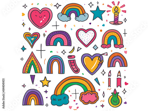 Vibrant LGBTQ+ Pride Month Clip Art Bundle Featuring Colorful Motifs | Sony A7IV Shot