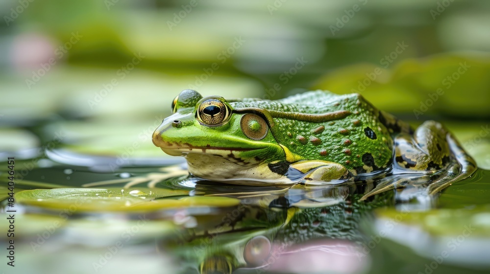 Wild Frog in Its Natural Habitat Wild Frog in Its Natural Habitat