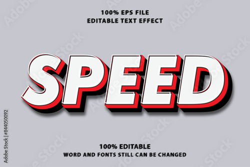 Speed editable text effect