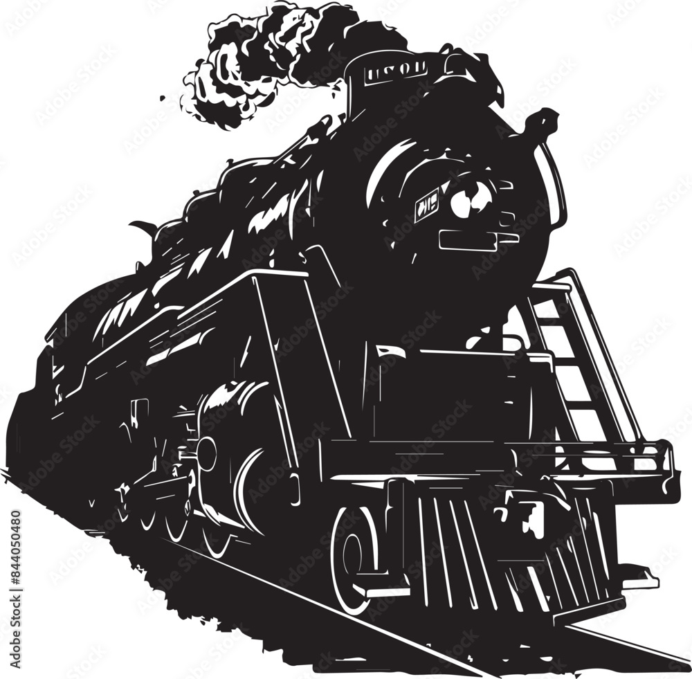 Naklejka premium train Illustration Vector 