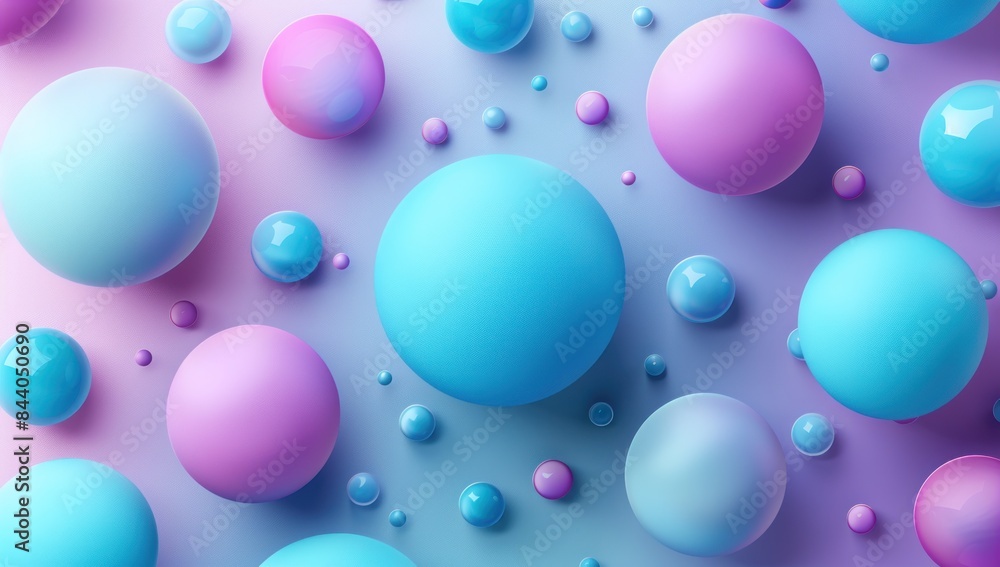 Abstract Colorful Spheres on a Gradient Background Abstract Colorful Spheres on a Gradient Background