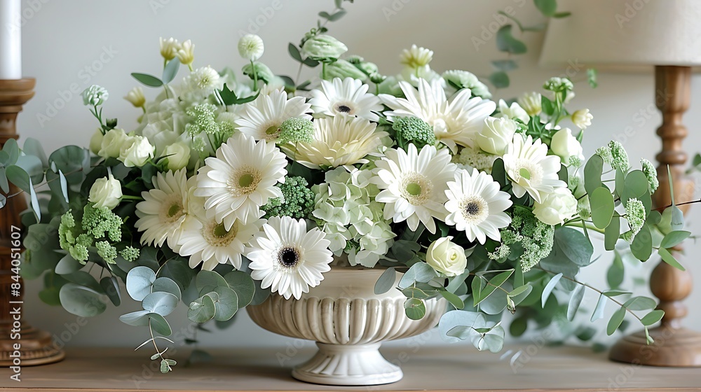 St Patrick's Day themed flower arranging workshop using green white blooms St Patrick's Day themed flower arranging workshop using green white blooms