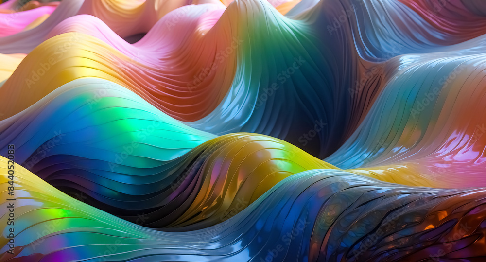 Abstract Colorful Wavy Background Abstract Colorful Wavy Background
