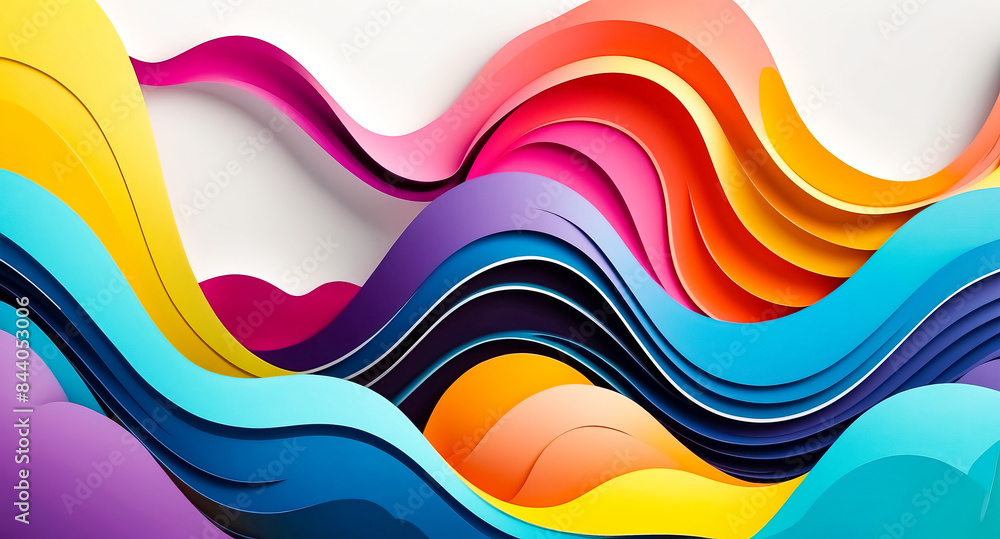 Abstract Colorful Waves Abstract Colorful Waves