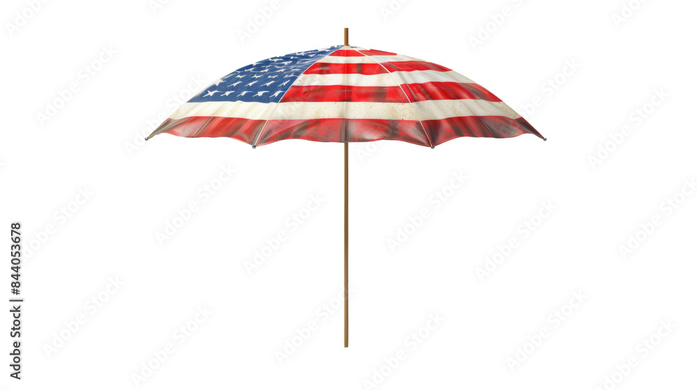 Parasol with the American flag print Parasol with the American flag print