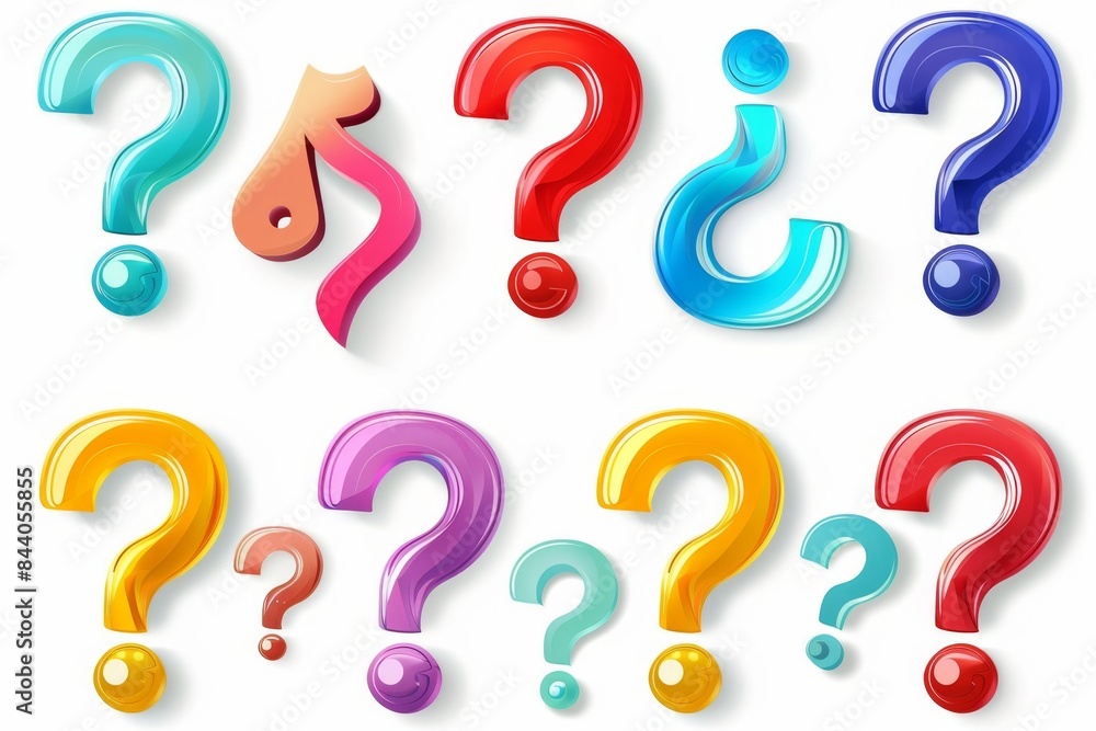 Question mark icon, quiz symbol, interrogation sign, simple rebus silhouette, questions emblem, faq set Question mark icon, quiz symbol, interrogation sign, simple rebus silhouette, questions emblem, faq set