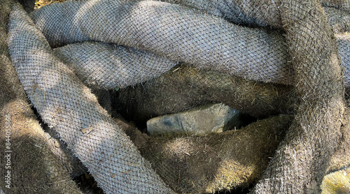 Slika na platnu Landscaping Rice Straw Wattles