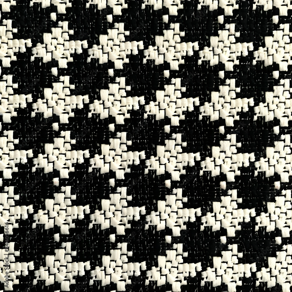 Elegant Houndstooth Pattern in Classic Black and White - Timeless Design for Fashion and Textiles Elegant Houndstooth Pattern in Classic Black and White - Timeless Design for Fashion and Textiles