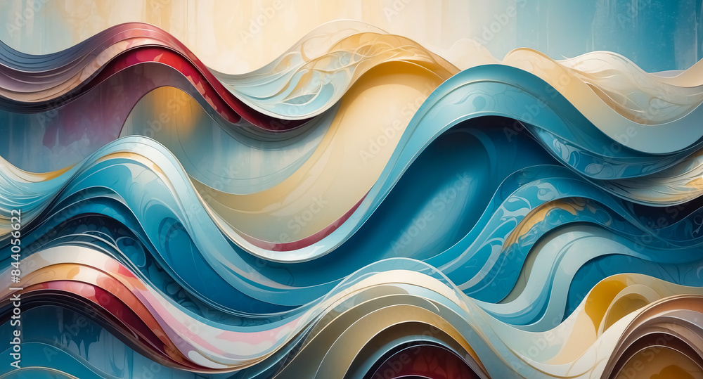 Abstract Colorful Wave Pattern Abstract Colorful Wave Pattern