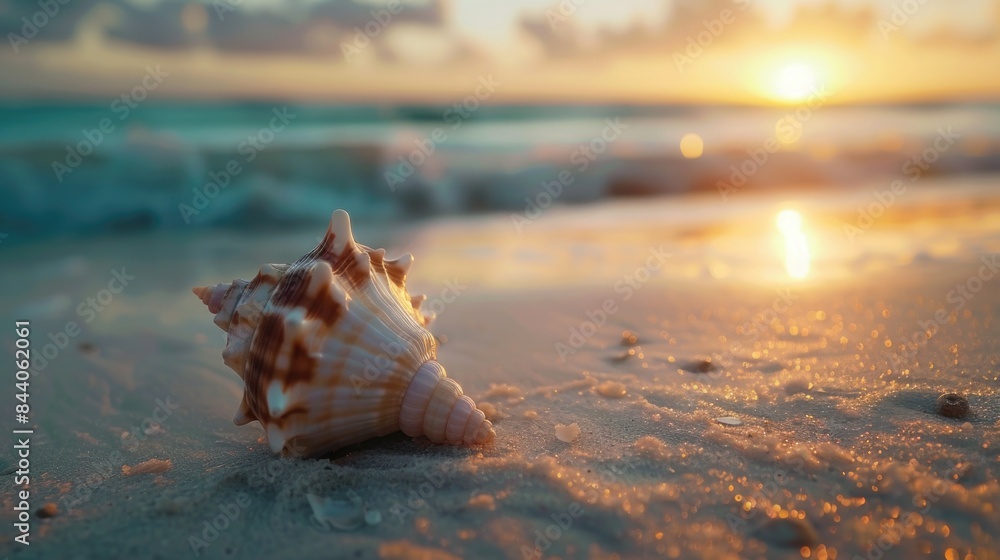 A peaceful scene of a beach during sunset, great for relaxation and travel use A peaceful scene of a beach during sunset, great for relaxation and travel use