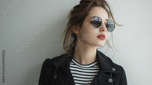 Wallpaper Mural A woman wearing sunglasses and a black jacket Torontodigital.ca