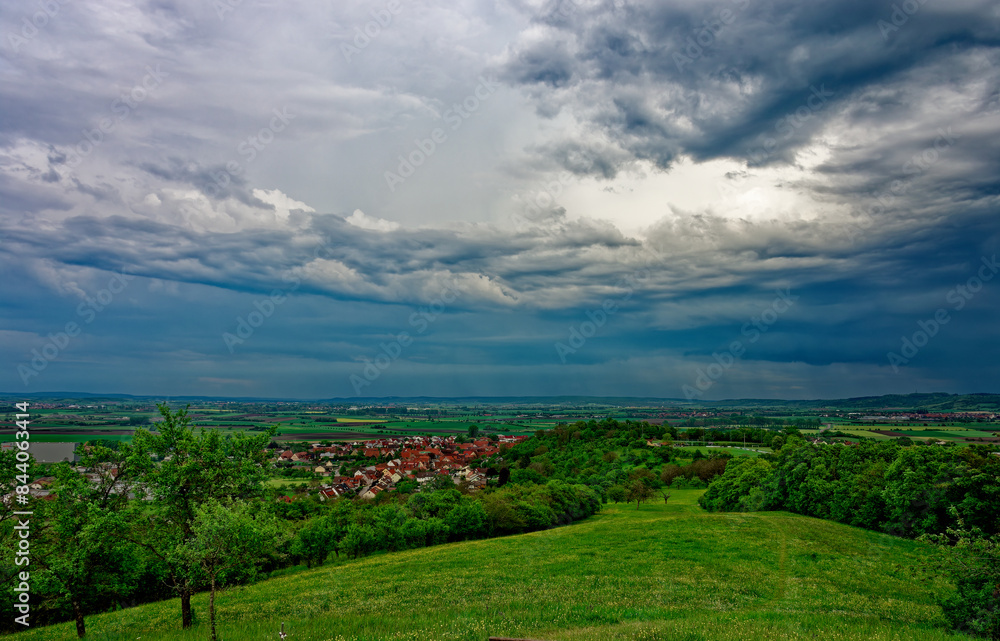 Beautiful landscapes of Bavaria during a thunderstorm. Beautiful landscapes of Bavaria during a thunderstorm.