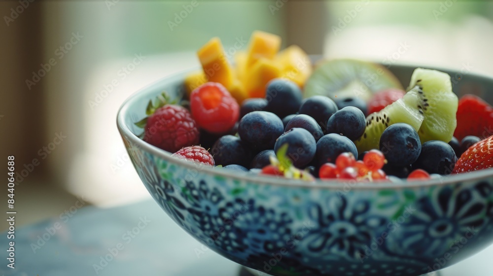 Fresh fruit arranged on a table top Fresh fruit arranged on a table top