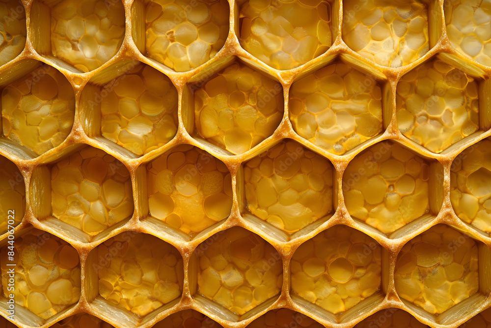 Intricate Honeycomb Pattern Showcasing the Natural Geometry and Efficiency of Organic Design Intricate Honeycomb Pattern Showcasing the Natural Geometry and Efficiency of Organic Design
