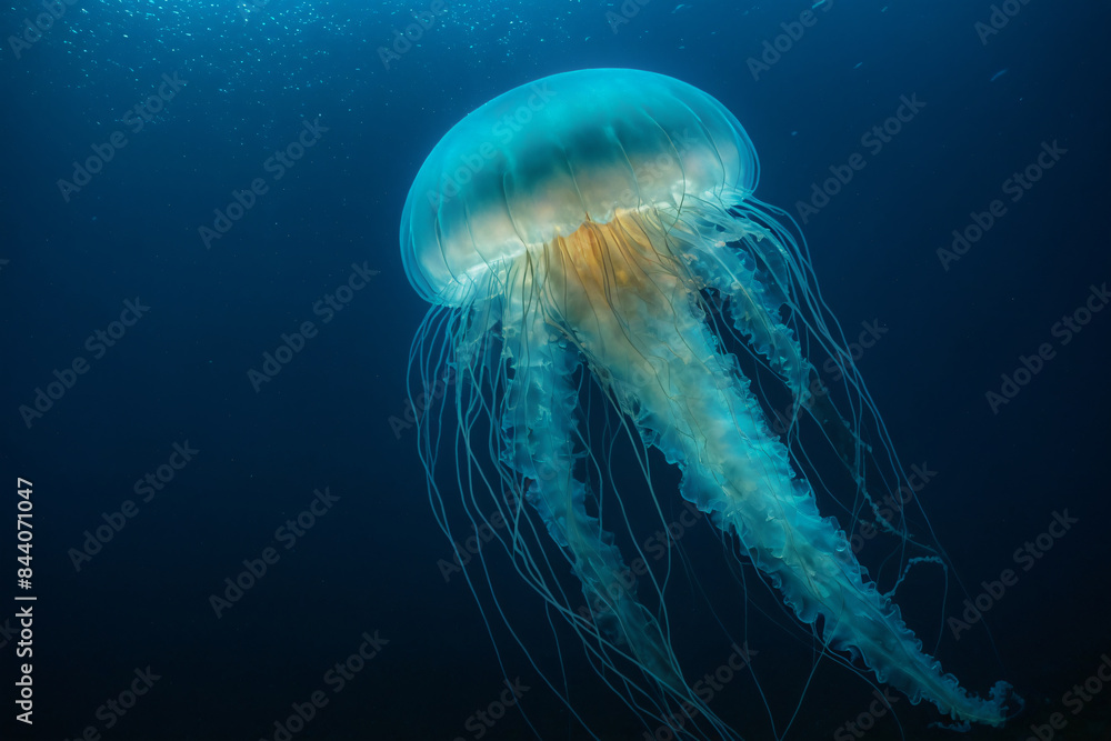 Jellyfish Floating in Water Jellyfish Floating in Water