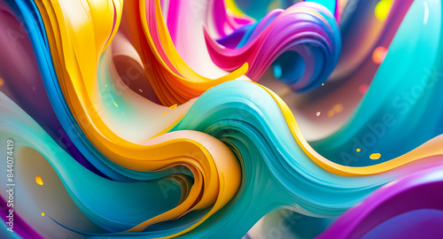 Abstract Colorful Swirls