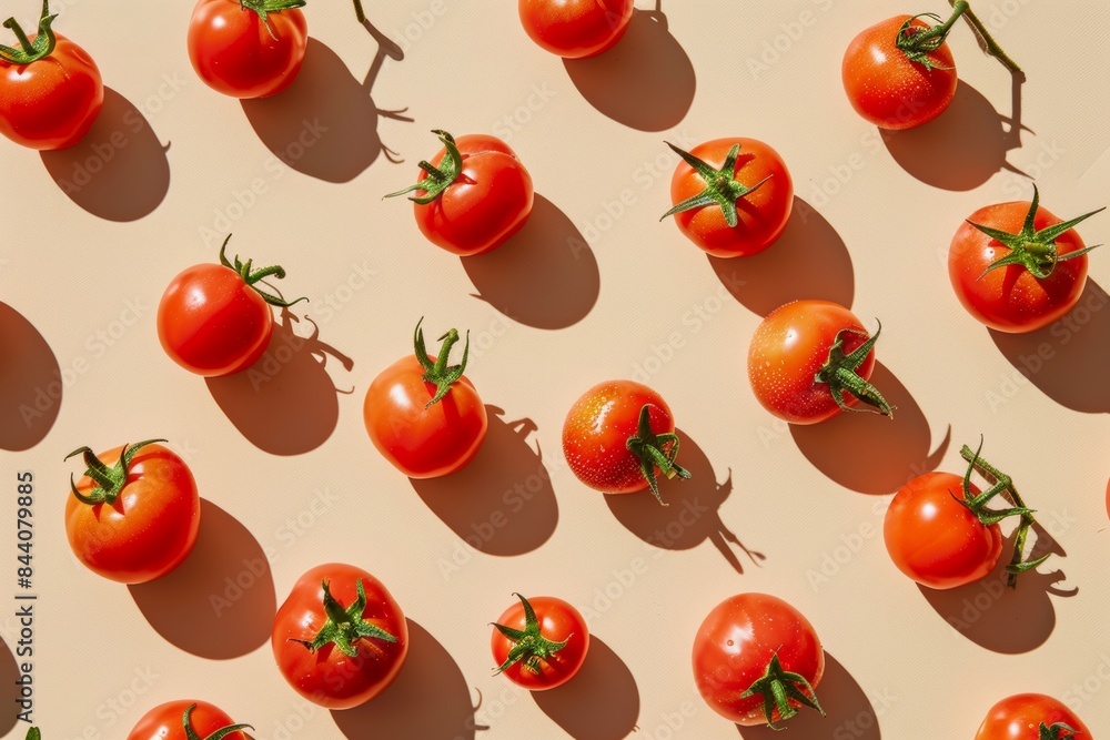 Fresh Tomatoes on a Warm Background Fresh Tomatoes on a Warm Background