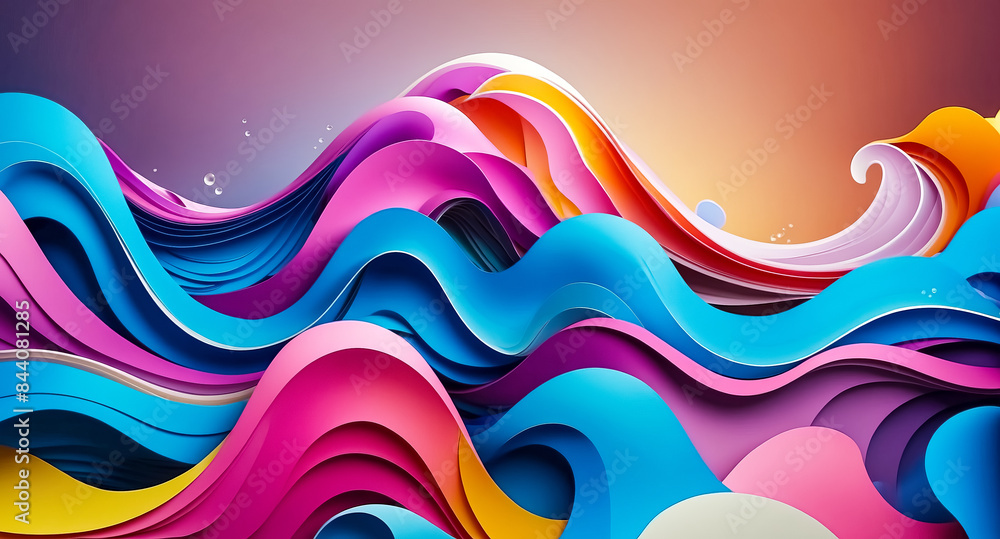 Abstract Colorful Waves Abstract Colorful Waves