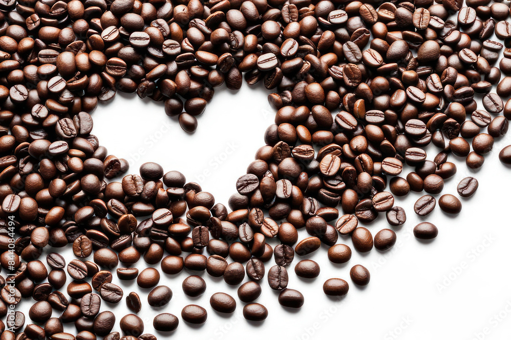Coffee Beans Forming Heart Shape Coffee Beans Forming Heart Shape