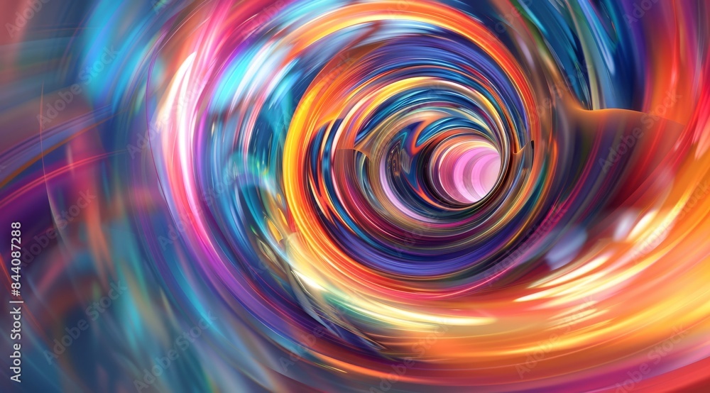 Abstract background with colorful glowing curves in motion Abstract background with colorful glowing curves in motion
