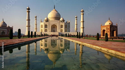 Great Taj Mahal India, Mughal emperor Shah Jahan built for his beloved Wife Malika Noor Jahan