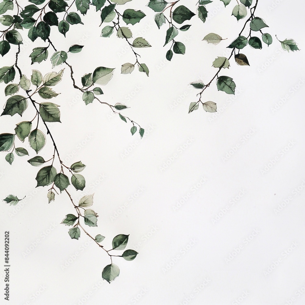 Dry branches and dry leaves on a white background. Dry branches and dry leaves on a white background.