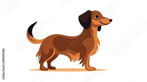 Dog pictogram icon. Clipart image isolated on white