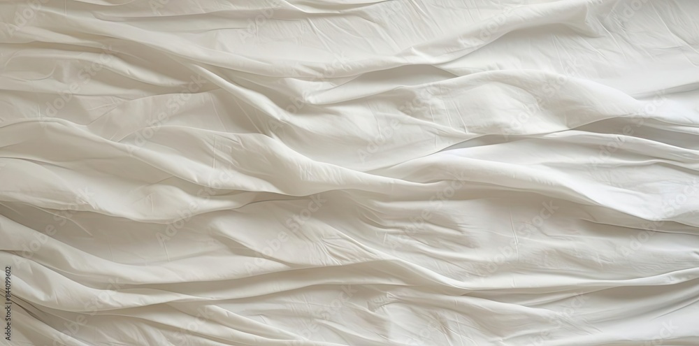 crinkle paper texture on a white bed sheet crinkle paper texture on a white bed sheet