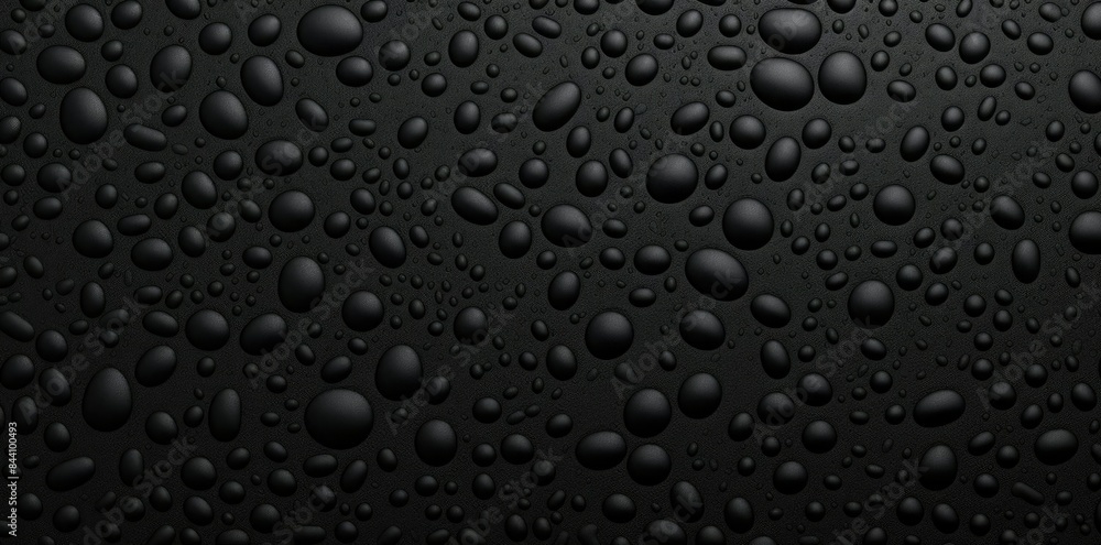 black plastic texture with water droplets on a black background black plastic texture with water droplets on a black background