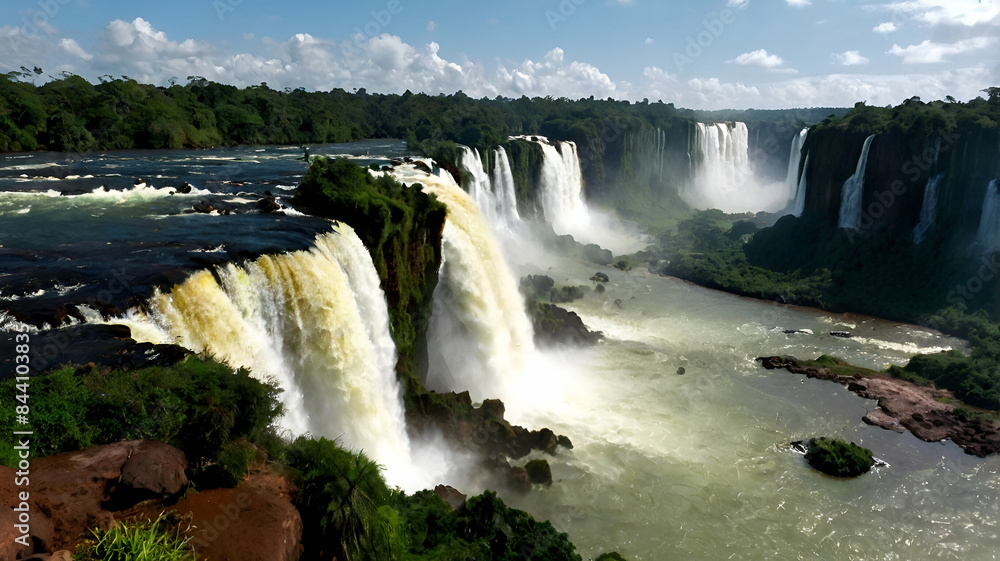Landscape photo Iguazu waterfalls, Brazil Landscape photo Iguazu waterfalls, Brazil