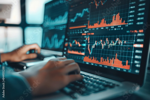 analyzing stock market indicators, data and charts