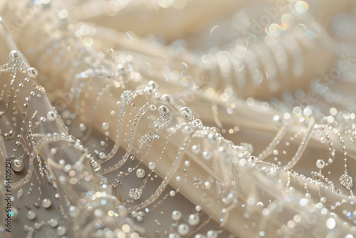 Beaded Veil Close-Up