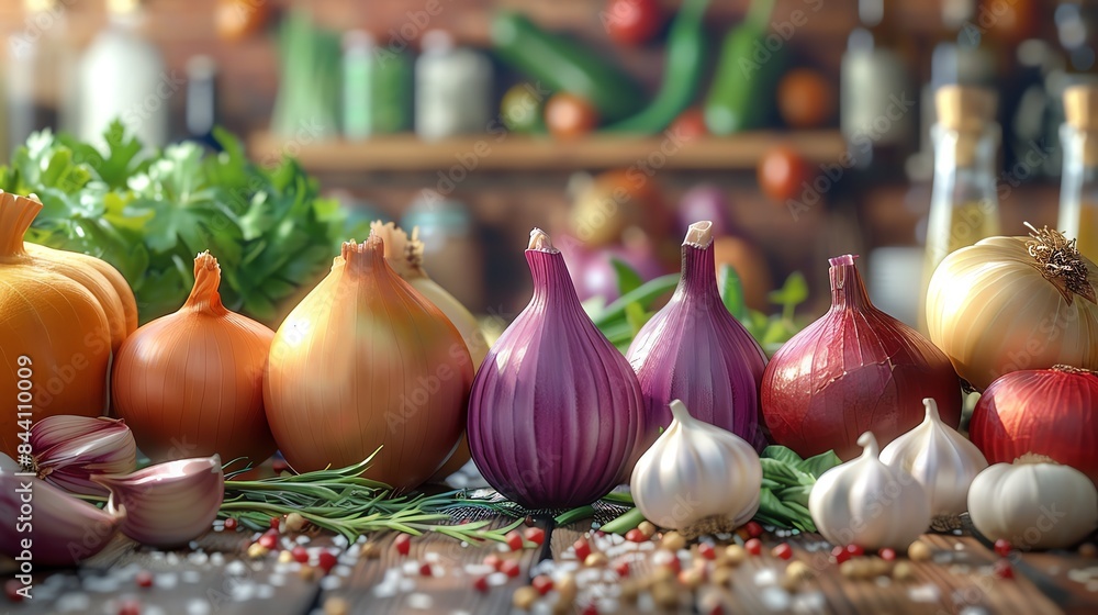 Garlic and onions effect on GERD, shown in a 3D animated cooking show, offering recipe