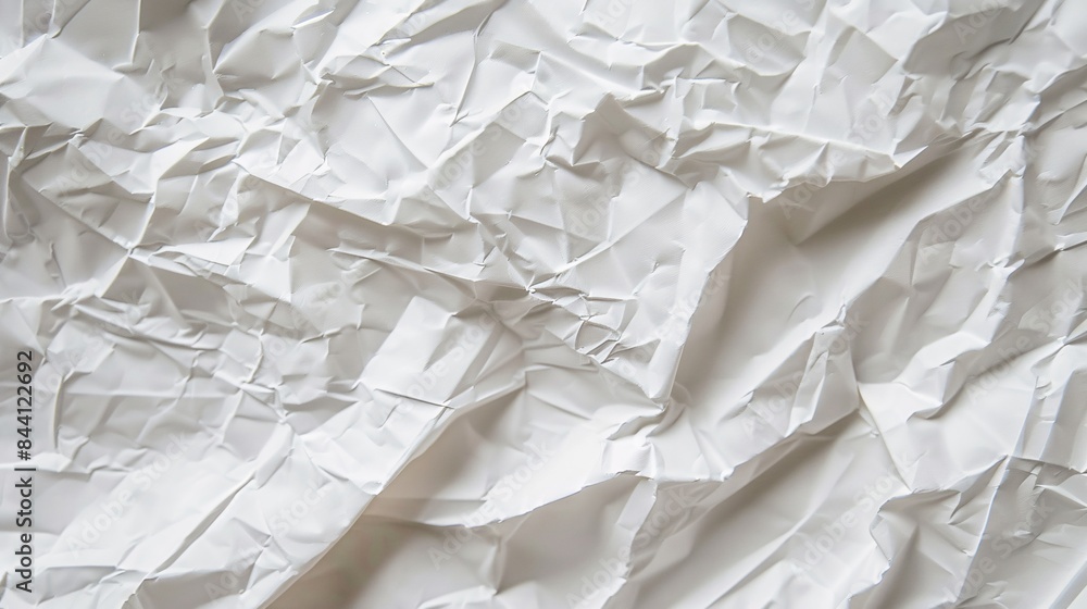 Abstract White Crumpled Paper Texture. Abstract White Crumpled Paper Texture.