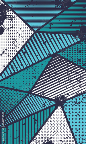 Abstract geometric pattern background. sports jersey fabric template. Racing style car wrap decal