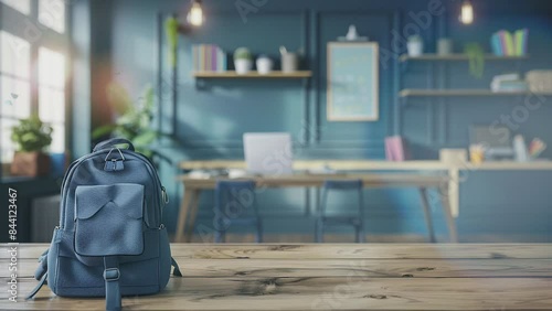 Wallpaper Mural Back to school celebration background template with classroom Torontodigital.ca