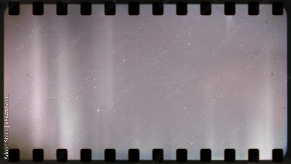 Sprocket Holes. Film Frame Overlay. Noise Texture Film Artifacts