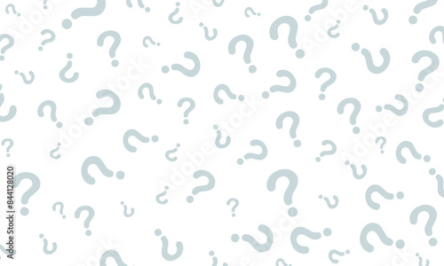 vector blue question marks on white background