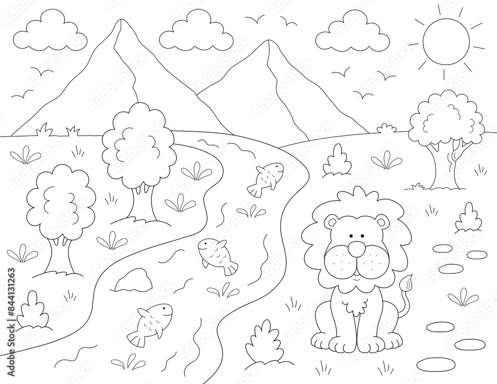 animal-and-nature-coloring-page-black-and-white-drawing-that-you-can