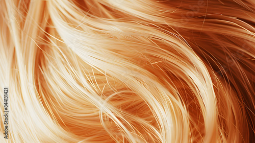 blonde hair color background. close up. copy space concept 