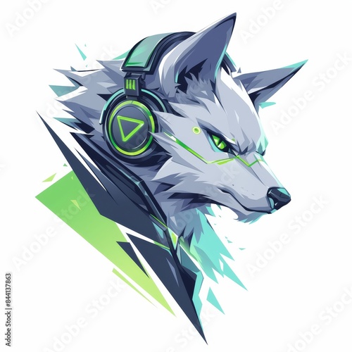 A futuristic symbol of gaming's enduring appeal, a stylized animal, adorned with headphones and a cyberpunk attire, stands as a testament to the timeless allure of gaming photo