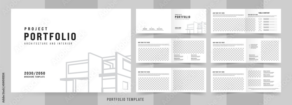 Landscape Architecture Portfolio Magazine Design, Black and White Portfolio Layout Landscape Architecture Portfolio Magazine Design, Black and White Portfolio Layout