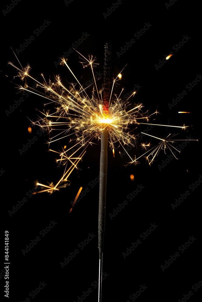Sparkler isolated on black background Sparkler isolated on black background