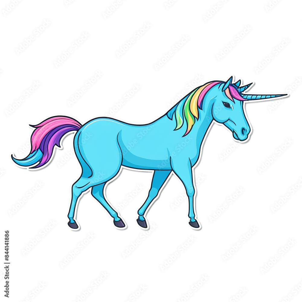 Unicorn cute sticker isolated on transparent background Unicorn cute sticker isolated on transparent background