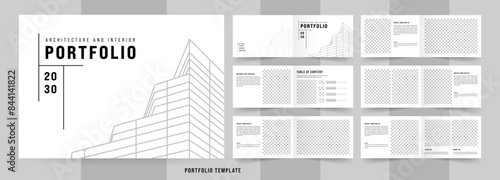 Landscape Architecture and Interior Portfolio Brochure Template