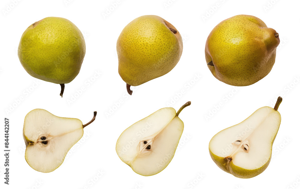 Isolated PNG Pear Fruit, GENERATIVE AI Isolated PNG Pear Fruit, GENERATIVE AI